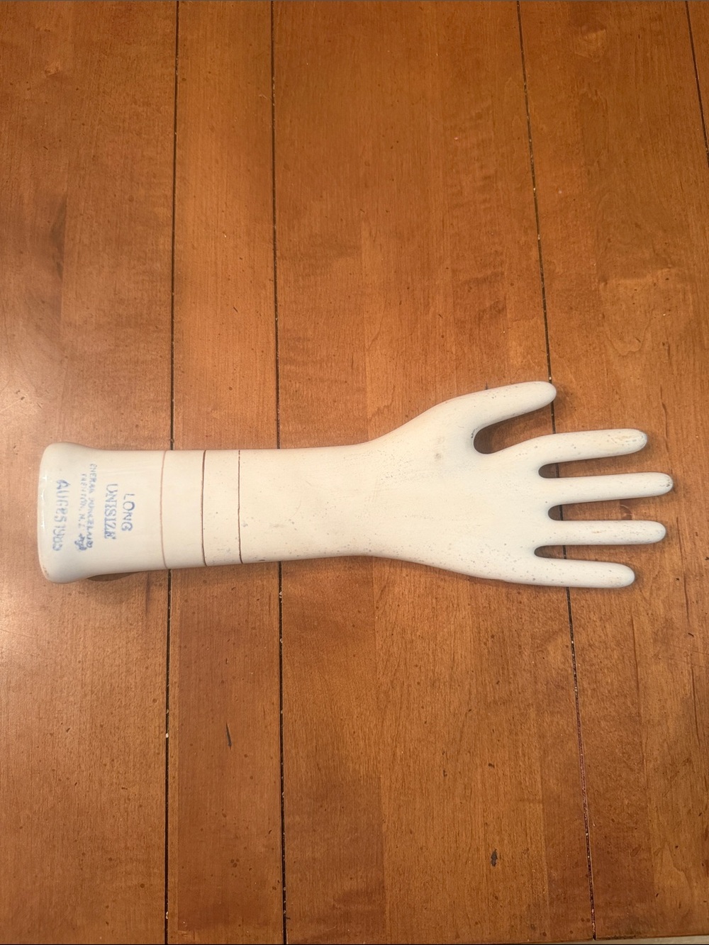 Long Glove Mold Display - White